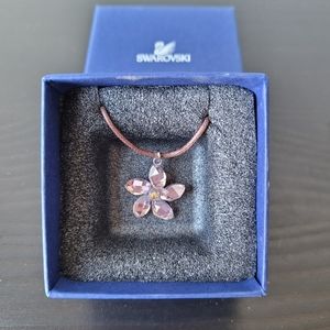 Swarovski crystal flower necklace